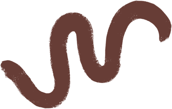 Decorative brown wave