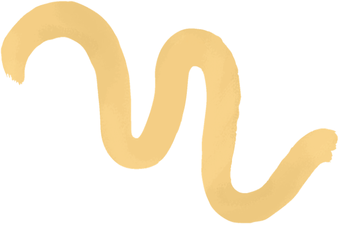 Decorative gold wave