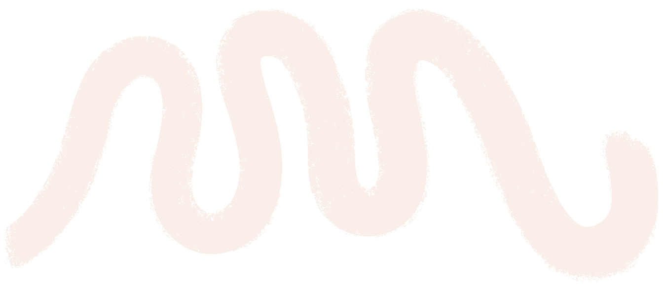 Decorative pale peach wave
